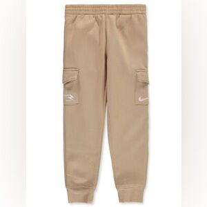 Nike Tan Jogger Sweatpants with Elastic Cuffs